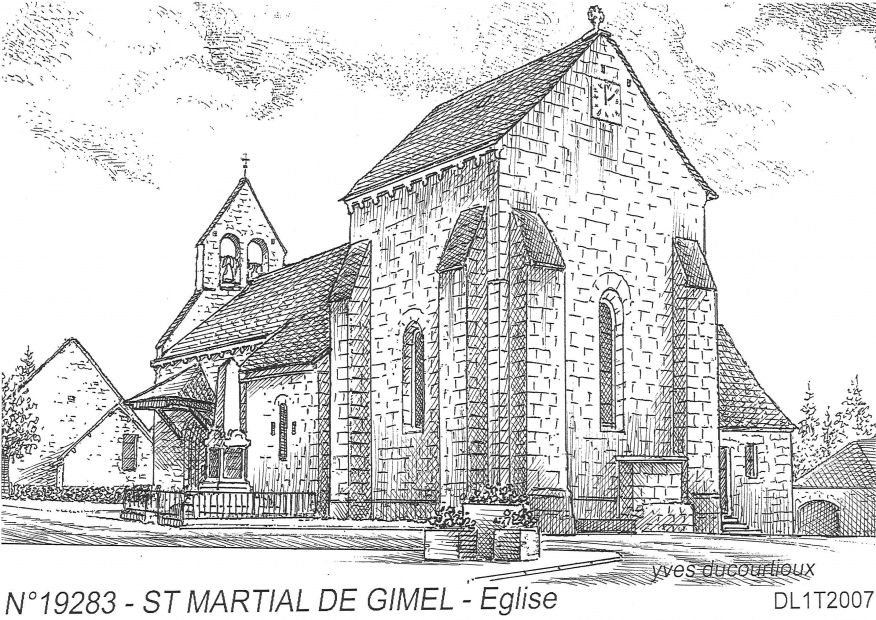 N 19283 - ST MARTIAL DE GIMEL - glise